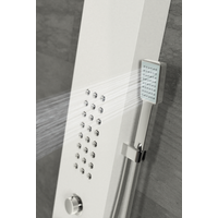 Alegre || White zuhanypanel, rozsdamentes acél